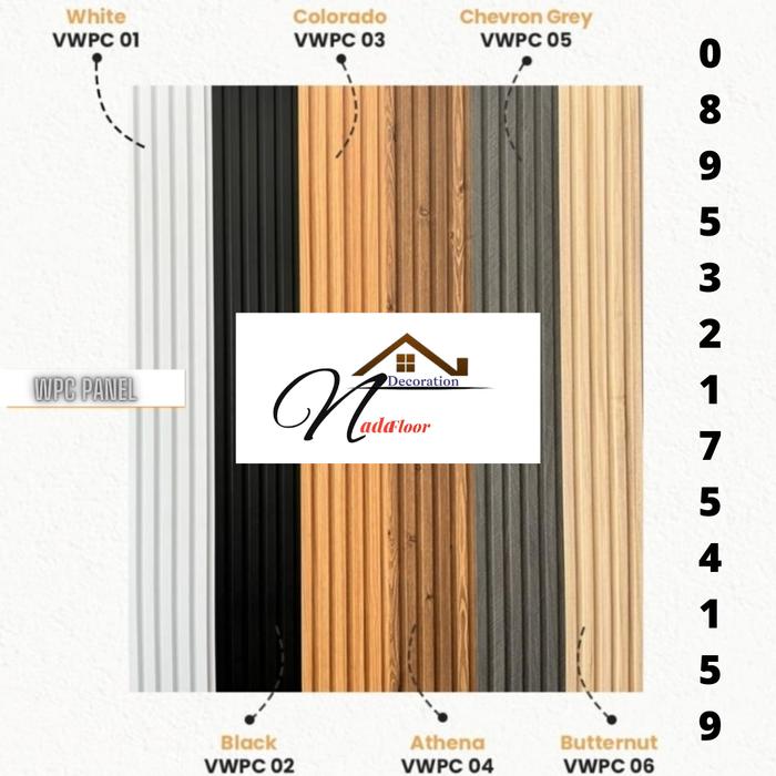 Gambar WPC Wallpanel Kisi - Kisi Dinding Motif Kayu Anti Rayap - 1,5 m dari NFD Distributor Vinyl dan WPC undefined Tokopedia
