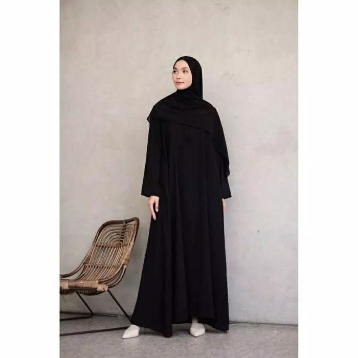 Gambar Abaya Polos Hitam Arab Saudi Baju Umroh Wanita Terbaru 2022 - Hitam, S dari Fashionable Muslimah Bdg undefined Tokopedia