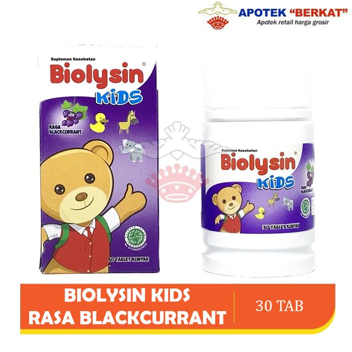 Gambar BIOLYSIN KIDS 30 TABLET MULTIVITAMIN TABLET HISAP ANAK - BLACKCURRANT dari APOTEK BERKAT CITRA RAYA undefined Tokopedia