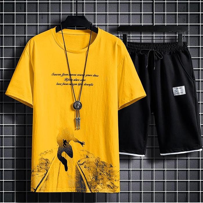 Gambar TOKO JOSANA/Stelan Bonge/Satu Stel Atasan dan Bawahan Pria/L - KUNING BONGE, 1 UKURAN #C dari TokoJosana undefined Tokopedia