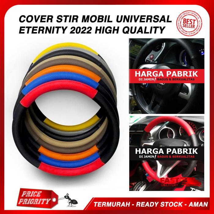 Gambar Cover Stir Mobil Eternity / Sarung Stir Mobil Eternity Murah UNIVERSAL - Merah dari Price Priority undefined Tokopedia