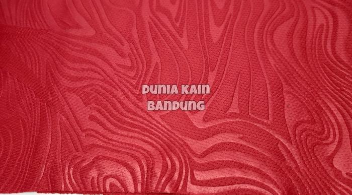Gambar Bahan Kain Drifit Brazil Emboss Topograf Dryfit - Merah Cabe dari Dunia Kain Bdg undefined Tokopedia