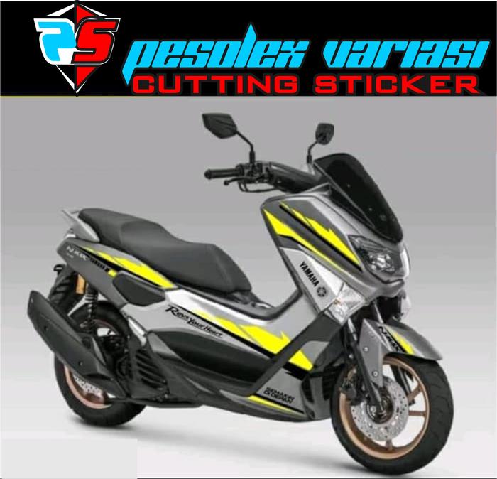 Gambar STRIPING CUTTING STICKER NMAX motor abu-abu sticker black yellow. - PANAH dari Pesolex Variasi undefined Tokopedia