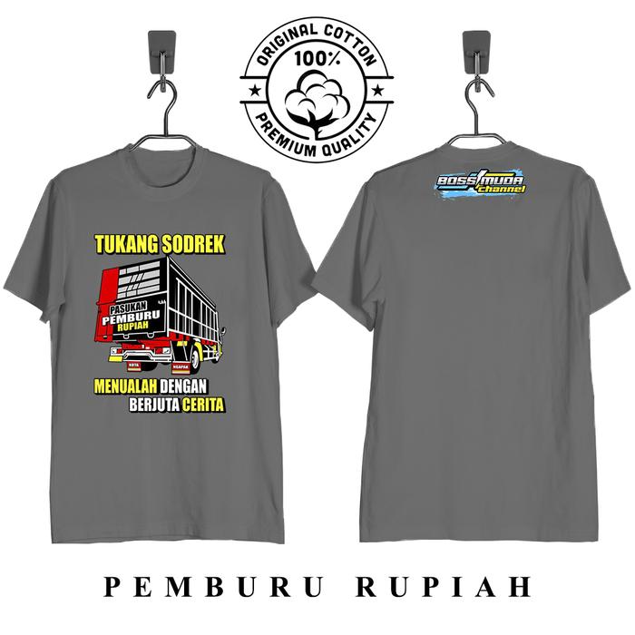 Gambar Kaos Distro Driver Truk Fantasia Truk Mania - PEMBURU RUPIAH, XL dari FUN CORNER MART undefined Tokopedia