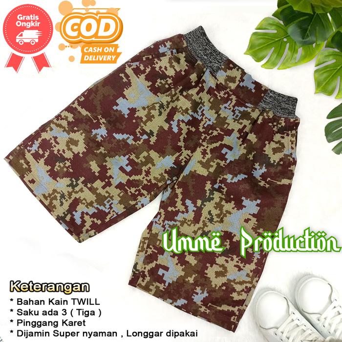 Gambar kolor celana boxer pants army loreng pendek chino tactical camo sport - Army B3, Ukuran XL dari Toko Umme Production undefined Tokopedia