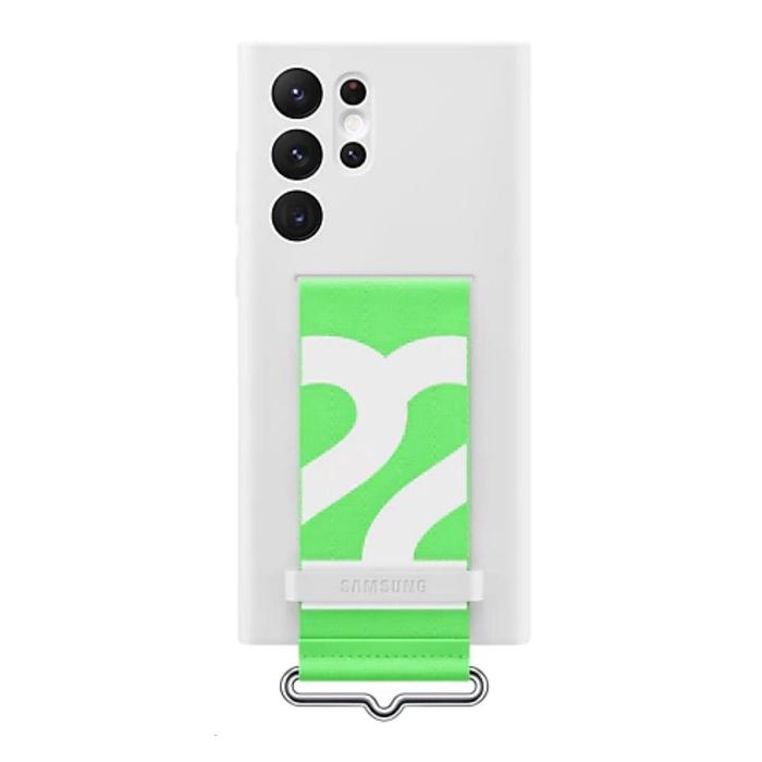 Gambar Samsung Case Galaxy S22 S22 Plus S22 Ultra 5G Silicon With Strap - WHITE, GAL S22 PLUS 5G dari Multi Accesoris undefined Tokopedia