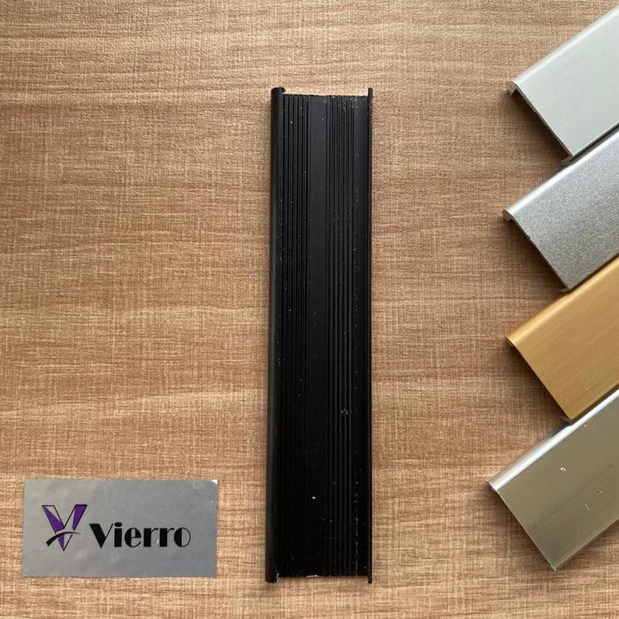 Gambar Lis List Edging Profil Frame Handle Alumunium Setengah Bulat EA 19 - Black dari Mitra Lestari Indonesia undefined Tokopedia