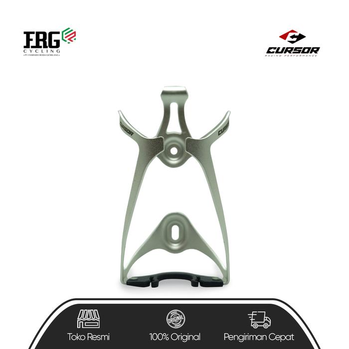 Gambar BOTTLE CAGE CURSOR - Silver Black dari FRGCycling undefined Tokopedia
