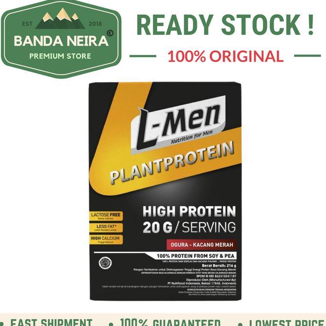 Gambar L-Men LMen L Men Plant Vegan Protein - 6 SERVINGS, OGURA dari ahmad jaya5 undefined Tokopedia