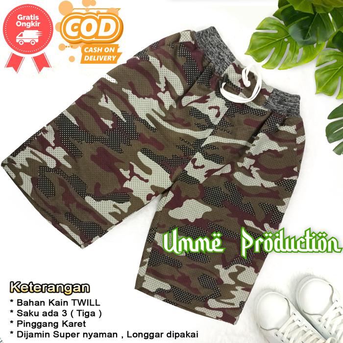 Gambar kolor celana boxer pants army loreng pendek chino tactical camo sport - Army A4, Ukuran M dari Toko Umme Production undefined Tokopedia