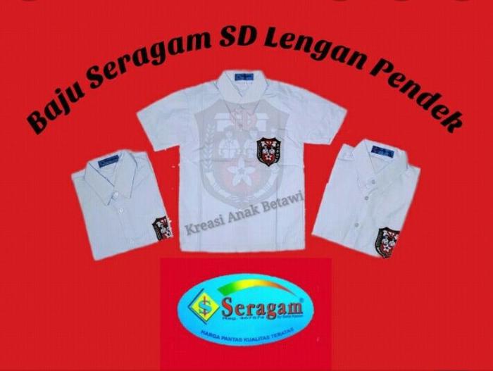 Gambar Baju Seragam Sekolah SD Lengan Pendek Putih Merk SERAGAM - Putih Bed SD, 7 dari Pesona Hikmah undefined Tokopedia