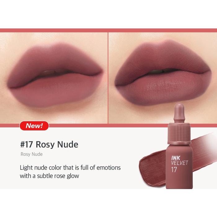 Gambar PERIPERA Ink Velvet Liptint Korea Ombre Lips 4gr (Shade 1) - 17 Rosy Nude dari Gudang Kosmetik 04 undefined Tokopedia