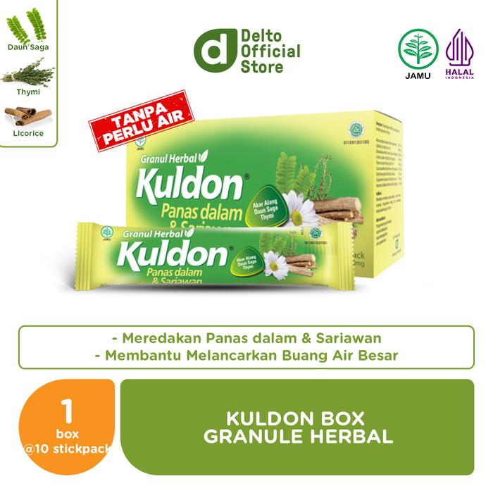 Gambar Kuldon Box (10 Stickpack) - Mengatasi Panas Dalam & Sariawan dari Delto Shop_NEW undefined Tokopedia
