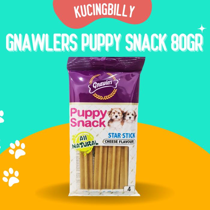 Gambar GNAWLERS PUPPY SNACK 80gr snack anak anjing - Star Stick dari Kucingbilly undefined Tokopedia