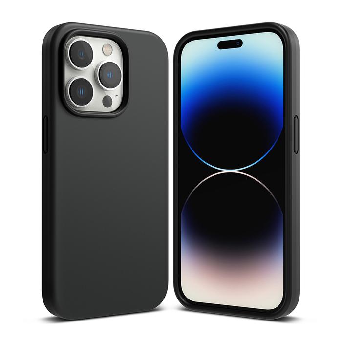 Gambar Case iPhone 14 Pro Max Plus Ringke Silicone Soft Casing - Black, iPh 14 Plus dari GET-WID undefined Tokopedia