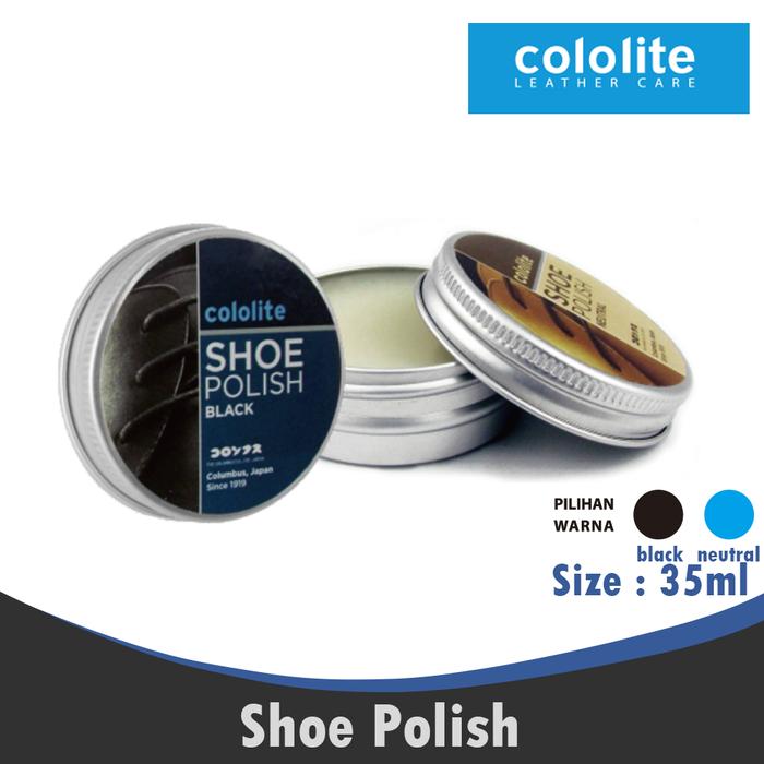 Gambar Shoe Polish Semir Sepatu Perawatan Sepatu leather 35gr Cololite 0015 - Hitam dari Kang Sapu undefined Tokopedia