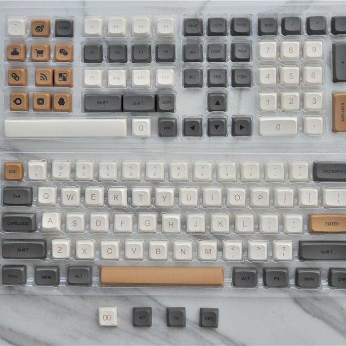 Gambar Keycaps PBT Shimmer XDA Profile Dye-Sub - English, tray dan box dari Kibaw's store undefined Tokopedia
