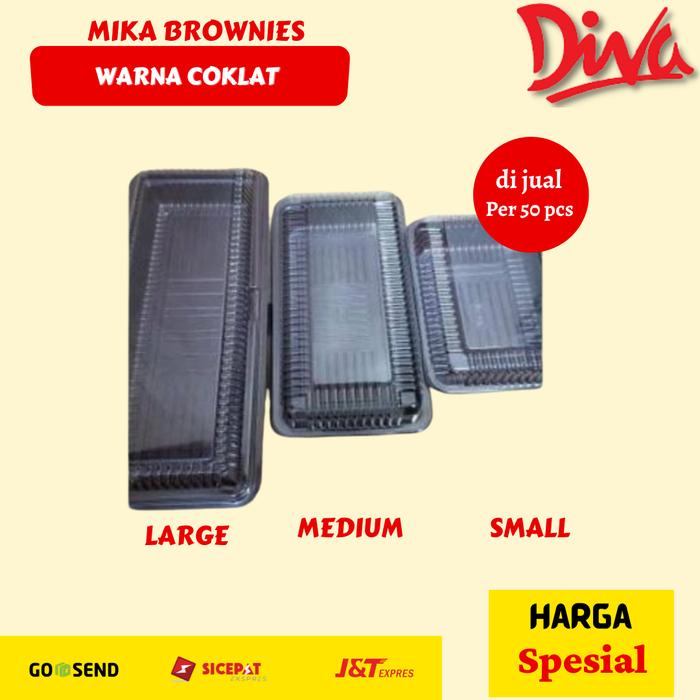 Gambar Mika Brownies S, M, L / Tray Brownies Small, Medium, Large per 50pcs - mika brownies M dari TBKDivaMalang undefined Tokopedia
