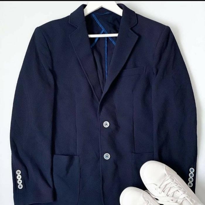 Gambar Gentwell blazer slim fit - navy, S dari thebakastore undefined Tokopedia