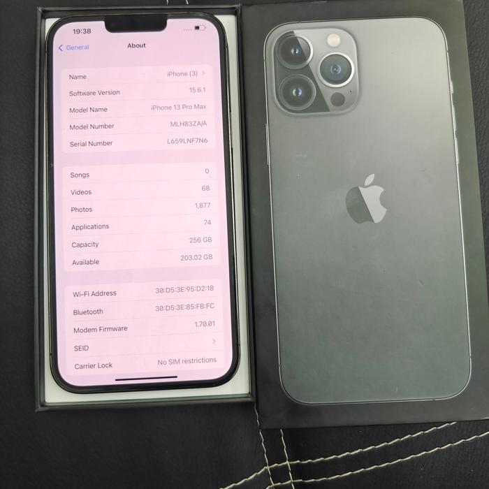 Gambar iPhone 13 pro max 256gb dual SIM kemenperin dari hp second bergaransi undefined Tokopedia