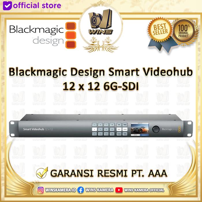 Blackmagic Design Smart Videohub 12 x 12 6G-SDI Original di Wins Official  Store Tokopedia