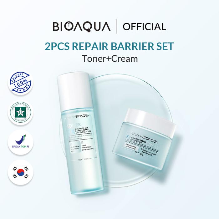 Gambar BIOAQUA 7X Ceramide Skin Barrier Repair Moisturizer Set Paket Skincare - Repair BasicSet dari BIOAQUA Official Store undefined Tokopedia
