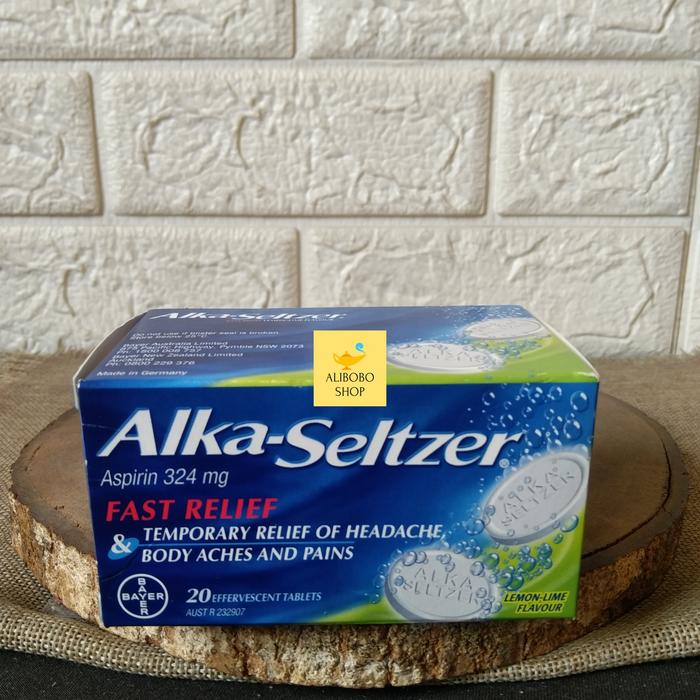 Gambar ALKA SELTZER LEMON LIME 20 TABLETS SAKIT KEPALA , MUAL, HANGOVER dari ALIBOBO SHOP undefined Tokopedia