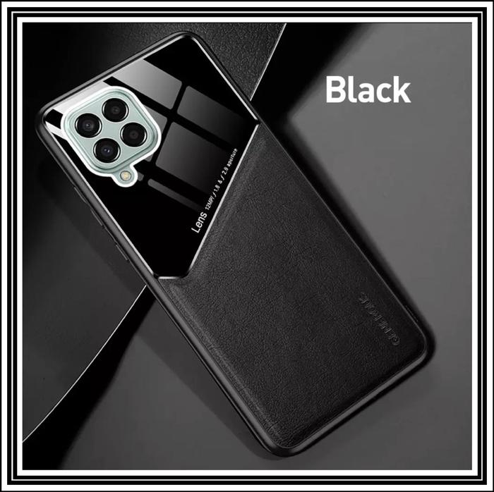 Gambar SAMSUNG GALAXY M53 5G GENEROUS LEATHER HARDCASE SOFT COVER CASE TPU - HITAM, SAMSUNG M53 5G dari Markas acc 88 undefined Tokopedia