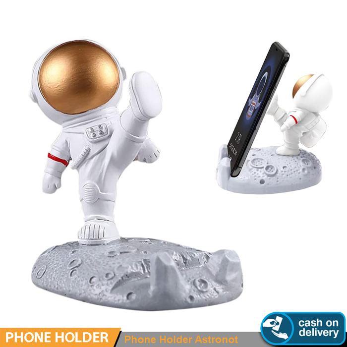 Gambar Desktop Phone Holder Stand 3D Cartoon Astronaut Mobile Phone Holder dari Vision Multicom undefined Tokopedia