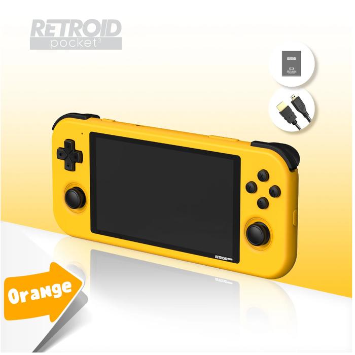 Gambar Retroid Pocket 3 Handheld Retro Gaming System - Orange 3 /32GB dari Retroid Official Store undefined Tokopedia