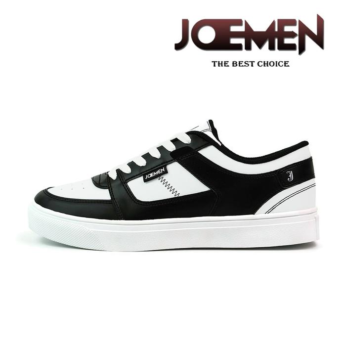 Gambar Sepatu Sneakers Pria Wanita Original Joemen J72 Casual Stylish - Hitam Putih, 43 dari Joemen ID_NEW undefined Tokopedia
