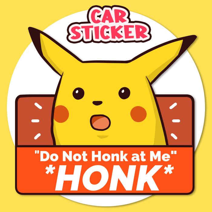 Gambar Sticker Mobil Matte Doff Car Sticker Waterproof - Pikachu Meme dari ChibiCoin undefined Tokopedia