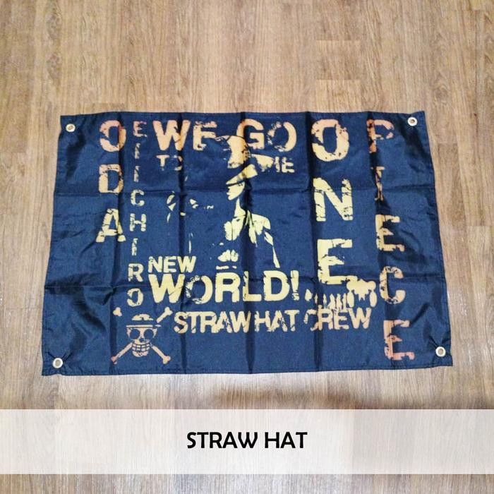 Gambar Flag / Bendera Anime One Piece - Straw Hat dari mushikyo undefined Tokopedia
