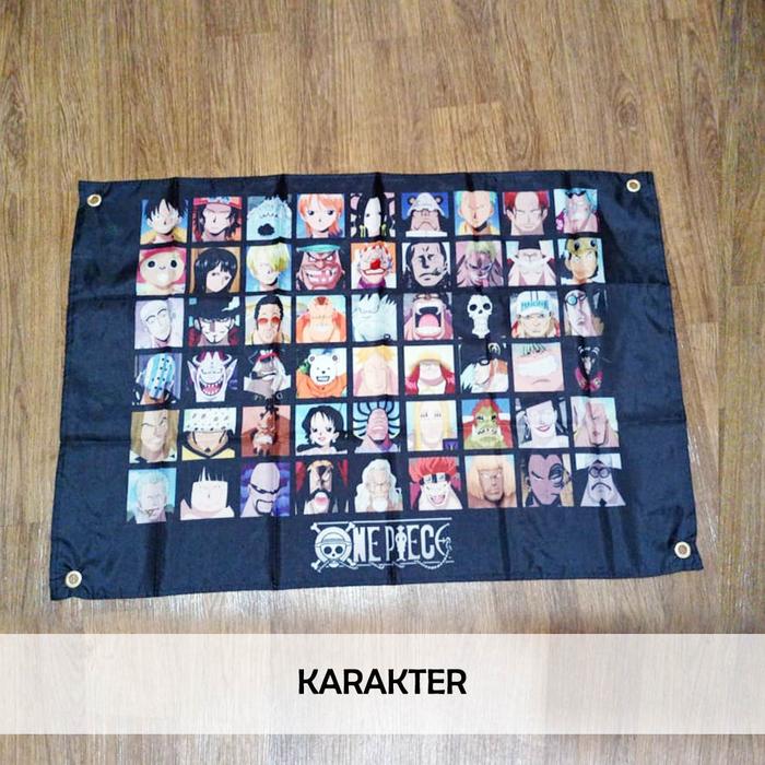 Gambar Flag / Bendera Anime One Piece - Karakter dari mushikyo undefined Tokopedia