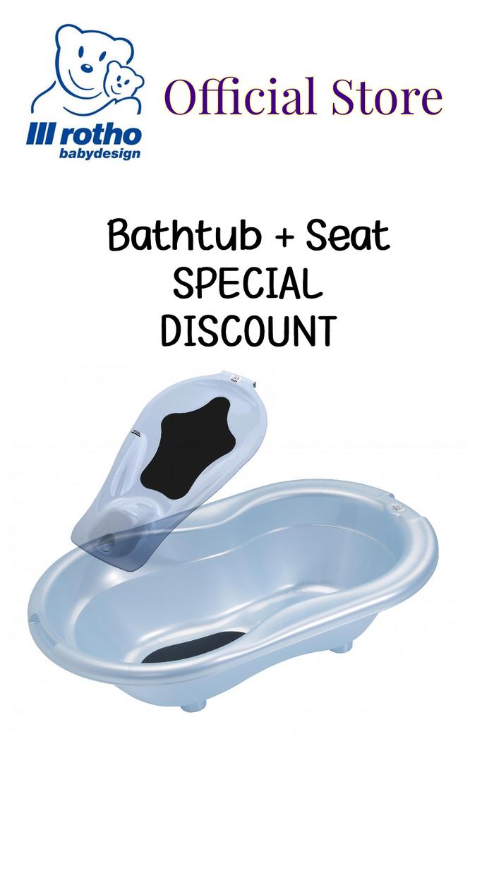 Gambar SPECIAL PROMO !!! ROTHO BATHTUB & SEAT (New Born) - Baby Blue dari Rotho Babydesign Indonesia undefined Tokopedia