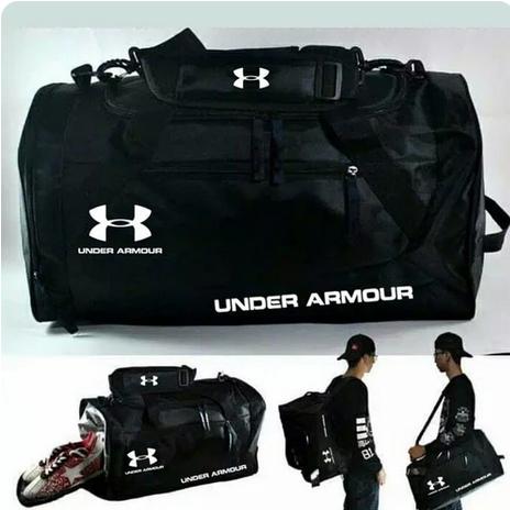 Gambar TAS GYM / SPORT TRAVEL BAG Tas olahraga futsal sepatu ransel fitness - U44-HITAM dari Bolapedia undefined Tokopedia