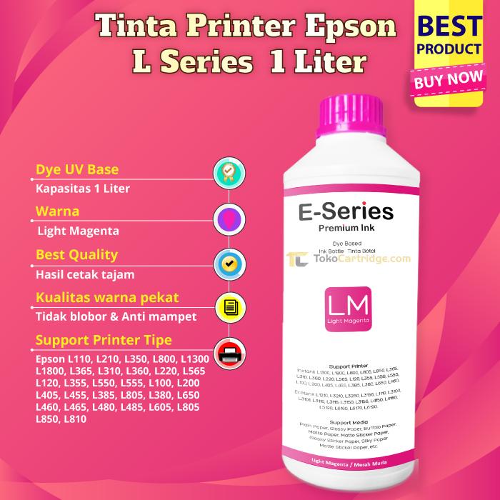 Gambar Tinta Refill Printer Epson 1 Liter M100 M200 K100 K200 774 T7441 - Hit - Merah Muda dari Toko Cartridge ID undefined Tokopedia