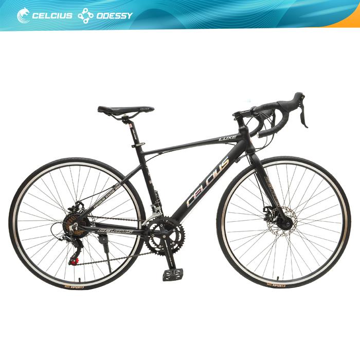 Gambar Sepeda Balap Celcius ROADBIKE LUXE 700c FRAME ALLOY ukuran 50 -16SPEED - Abu-abu, LUXE 14SP dari celciusodessy.bike undefined Tokopedia
