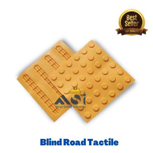 Gambar Blind Road Sidewalk Safety Rubber Tactile - Kuning, Garis-Garis - Kuning, Dot (Bulat) dari MegaSafety Indonesia undefined Tokopedia
