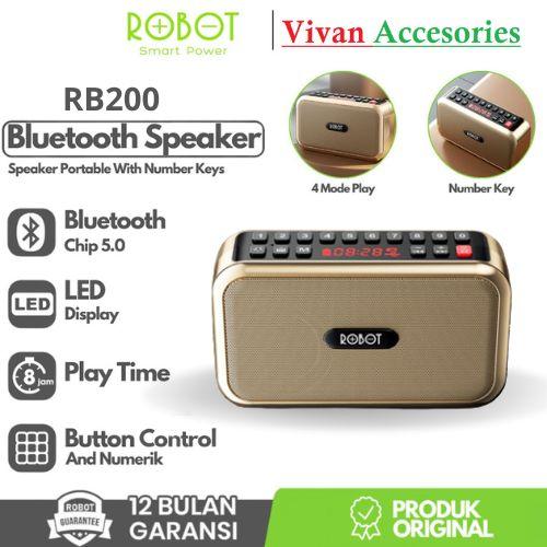 Gambar ROBOT RB200 Portable Speaker Bluetooth Alquran numerik dan layar LED dari Vivan.Accesories undefined Tokopedia