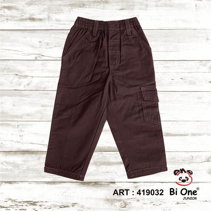 Gambar BiOne Celana Panjang Katun Anak Laki-Laki 419032 - Cokelat, XS dari BiOne Official Shop undefined Tokopedia