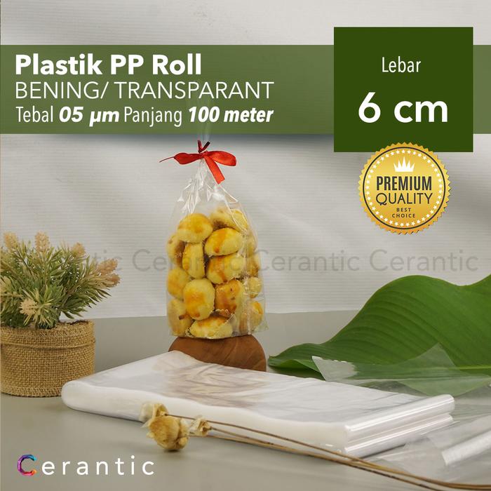 Gambar Plastik PP ROLL Lebar 5-25 cm Tebal 05 Bening Panjang 100 m - 5cm dari Cerantic undefined 4 Tokopedia