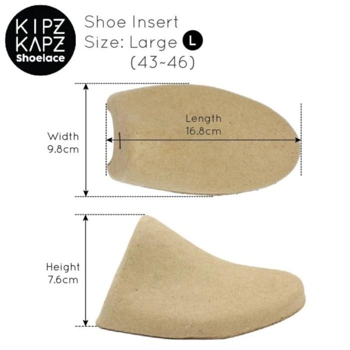 Gambar KIPZKAPZ SHOE INSERT Saddle Shoes Penyangga Catokan Sepatu - L (43-46) dari MOMOY'SHOP undefined Tokopedia