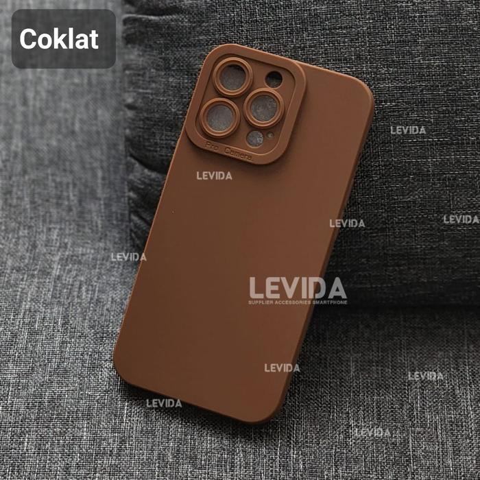 Gambar Iphone 14 Pro Max SoftCase ProCamera Silicon Matte Case - COKLAT dari Levida Official undefined Tokopedia