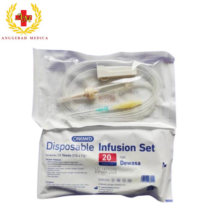Gambar Infus Set Onemed Selang Infus Disposable Infusion Set - Dewasa dari Anugerah Medica Indonesia undefined Tokopedia