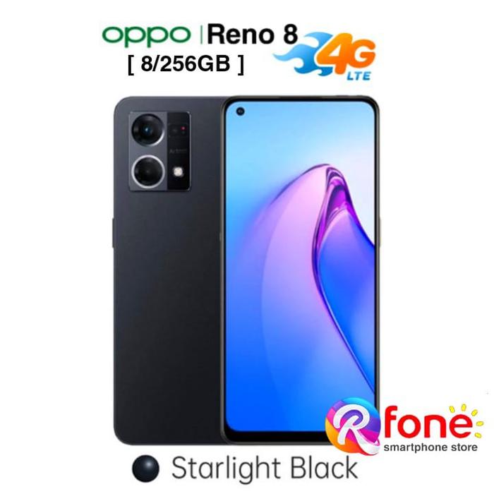 Gambar Oppo Reno8 4G 8/256GB [ 8GB+ 256GB ] | NEW SEGEL GARANSI RESMI - Starlight Black dari R-fone Mobile undefined Tokopedia
