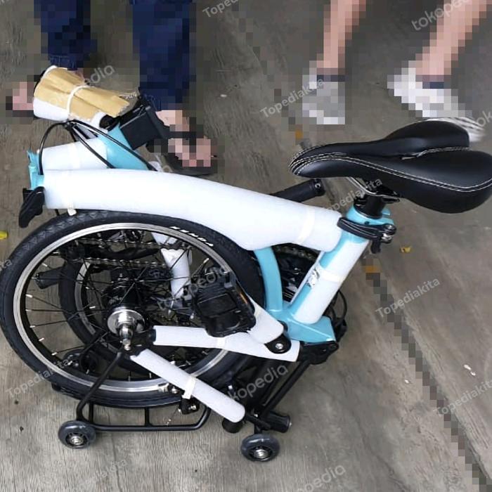 Jual Sepeda Lipat 3SIXTY Cyan like brompton BNIB Not pikes fnhon