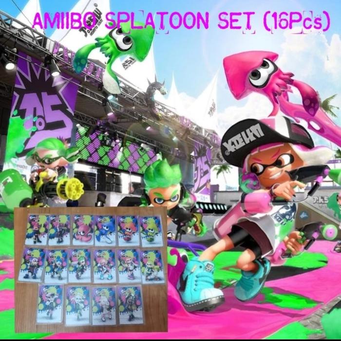 Gambar AMIIBO CARD SPLATOON 2 Switch (Set 16Pcs) - SET dari Soundeight undefined Tokopedia