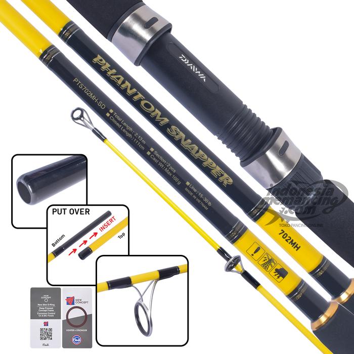 Gambar Joran Spinning Daiwa Phantom Snapper Pts Ukuran 702MH-SD | 802MH-SD | 902MH-SD | 1002MH-SD - PTS 702 MH-SD dari Indonesiamemancing undefined Tokopedia