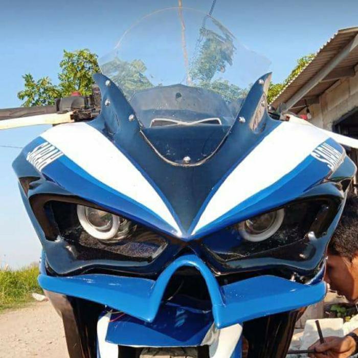 Jual Kedok Headlamp model r25 untuk r15 v2 include visor dan